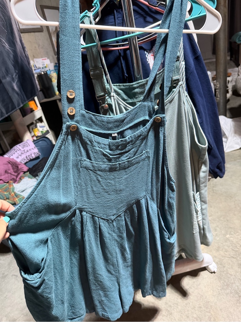 Mini Dress in Blue Large